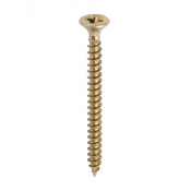 6x70 Pozi Countersunk Chipboard Screw Zinc & Yellow Plated Timco Solo Range Pack 200