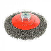 115mm (M14x0.3) Angle Grinder Crimped Steel Wire Bevel Brush