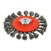 115mm (M14x0.5) Angle Grinder Twisted Knot Steel Wire Wheel Brush