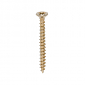 4x40 Pozi Countersunk Chipboard Screw Zinc & Yellow Plated Timco Solo Range Pack 200