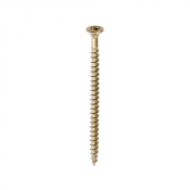 5x80 Pozi Countersunk Chipboard Screw Zinc & Yellow Plated Timco Solo Range Pack 200