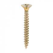 6x50 Pozi Countersunk Chipboard Screw Zinc & Yellow Plated Timco Solo Range Pack 200