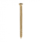 7.5x100 Torx Flat Countersunk Masonry Screw Zinc & Yellow Plated Timco Pack 100