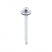 5.5x60 Hex Metal to Light Section Steel S/D Screw/Washer Zinc Pack 100