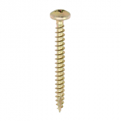 4.0x30 Pozi Pan Multi Purpose Screw Zinc & Yellow Plated Timco Classic Range Pack 200