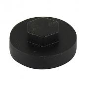 16 Hex Head Cover Cap Black Pack 1000