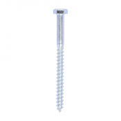 6x75 Coachscrew DIN 571 Zinc Plated Pack 100