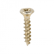 4.0x20 Pozi Countersunk Multi Purpose Screw Zinc & Yellow Plated Timco Velocity Range Pack 200