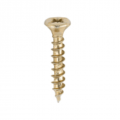 4.0x25 Pozi Countersunk Multi Purpose Screw Zinc & Yellow Plated Timco Velocity Range Pack 200