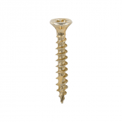 3.5x25 Pozi Countersunk Multi Purpose Screw Zinc & Yellow Plated Timco C2 Range Pack 200
