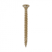 4.0x50 Pozi Countersunk Multi Purpose Screw Zinc & Yellow Plated Timco C2 Range Pack 200