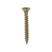 4.5x40 Pozi Countersunk Multi Purpose Screw Zinc & Yellow Plated Timco C2 Range Pack 200