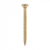 5.0x60 Pozi Countersunk Multi Purpose Screw Zinc & Yellow Plated Timco C2 Range Pack 200