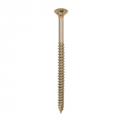 6.0x100 Pozi Countersunk Multi Purpose Screw Zinc & Yellow Plated Timco Classic Range Pack 100