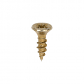 3.5x12 Pozi Countersunk Multi Purpose Screw Zinc & Yellow Plated Timco Classic Range Pack 200