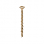 3.5x40 Pozi Countersunk Chipboard Screw Zinc & Yellow Plated Timco Solo Range Pack 200