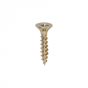 4.0x20 Pozi Countersunk Multi Purpose Screw Zinc & Yellow Plated Timco Classic Range Pack 200