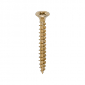 4.5x40 Pozi Countersunk Chipboard Screw Zinc & Yellow Plated Timco Solo Range Pack 200