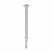 5.5x85 Countersunk Wood to Heavy Section Steel Wing Tip S/D Screw Zinc Pack 100