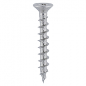 4.3x25 Unreinforced Frame Screw Stainless Steel & Silver Organic Timco 200 Range Pack 1000