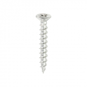 4.3x30 Unreinforced Frame Screw Stainless Steel & Silver Organic Timco 200 Range Pack 1000