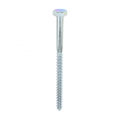 10x150 Coachscrew DIN 571 Zinc Plated Pack 25