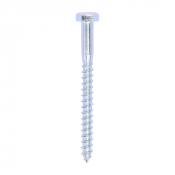 8x90 Coachscrew DIN 571 Zinc Plated Pack 50