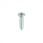 No8x3/4 Pozi Countersunk Ab Point Self Tapping Screw DIN 7982CZ Zinc Plated Pack 200