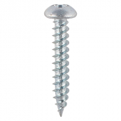 No8x3/4 Pozi Round Twin Threaded Woodscrew Zinc Plated Pack 200