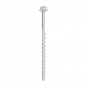 M6x130 Hex Flanged Masonry Bolt DIN 529 Silver Pack 100