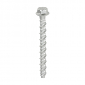 M6x75 Hex Flanged Masonry Bolt DIN 529 Silver Pack 100