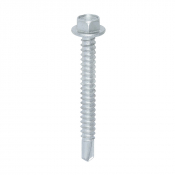 5.5x50 Hex Metal to Light Section Steel S/D Exterior Screw Steel/Silver Pack 100