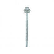 5.5x100 Hex Metal to Heavy Section Steel S/D Exterior Screw/Washer Steel/Silver Pack 100