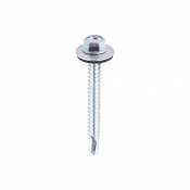 5.5x50 Hex Metal to Light Section Steel S/D Screw/Washer Zinc Pack 100