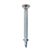 5.5x65 Countersunk Wood to Light Section Steel Wing Tipped S/D Screw Zinc Pack 200