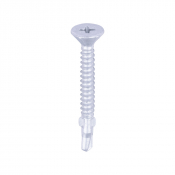 4.2x38 Countersunk Wood to Light Section Steel Wing Tipped S/D Exterior Screw Steel/Silver Pack 200
