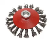115mm (M14x0.5) Angle Grinder Twisted Knot Steel Wire Bevel Brush