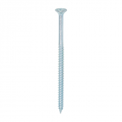 No12x4 Pozi Countersunk Twin Threaded Woodscrew Zinc Plated Pack 100