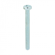 M4x40 Pozi Pan Screw DIN 7985 Zinc Plated Pack 100
