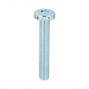 M5x30 Pozi Pan Screw DIN 7985 Zinc Plated Pack 100