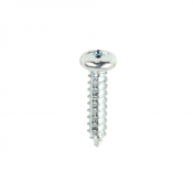 No4x1/2 Pozi Pan Ab Point Self Tapping Screw DIN 7981CZ Zinc Plated Pack 200