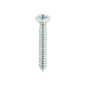 No8x11/4 Pozi Countersunk Ab Point Self Tapping Screw DIN 7982CZ Zinc Plated Pack 200