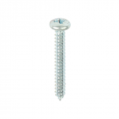 No8x11/4 Pozi Pan Ab Point Self Tapping Screw DIN 7981CZ Zinc Plated Pack 200