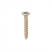 3x20 Pozi Countersunk Chipboard Screw Zinc & Yellow Plated Timco Solo Range Pack 200