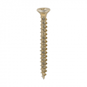 3x30 Pozi Countersunk Chipboard Screw Zinc & Yellow Plated Timco Solo Range Pack 200