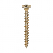 5x45 Pozi Countersunk Chipboard Screw Zinc & Yellow Plated Timco Solo Range Pack 200