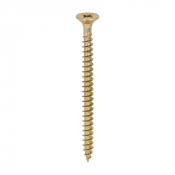 6x80 Pozi Countersunk Chipboard Screw Zinc & Yellow Plated Timco Solo Range Pack 200