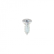 No6x1/2 Pozi Countersunk Ab Point Self Tapping Screw DIN 7982CZ Zinc Plated Pack 200