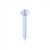 No8x1 Pozi Pan Ab Point Self Tapping Screw DIN 7981CZ Zinc Plated Pack 200