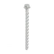 M6x100 Hex Flanged Masonry Bolt DIN 529 Silver Pack 100